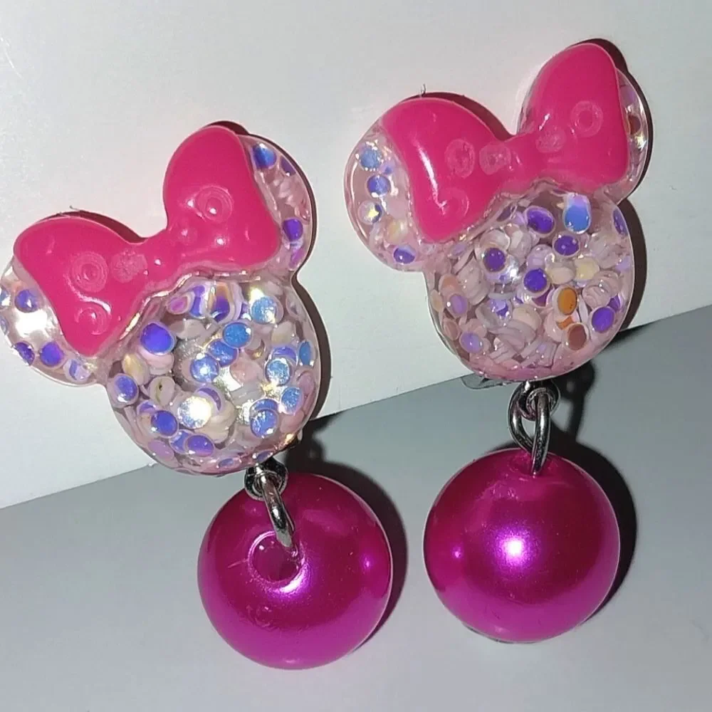 Beautiful fashion clip-on kids earrings